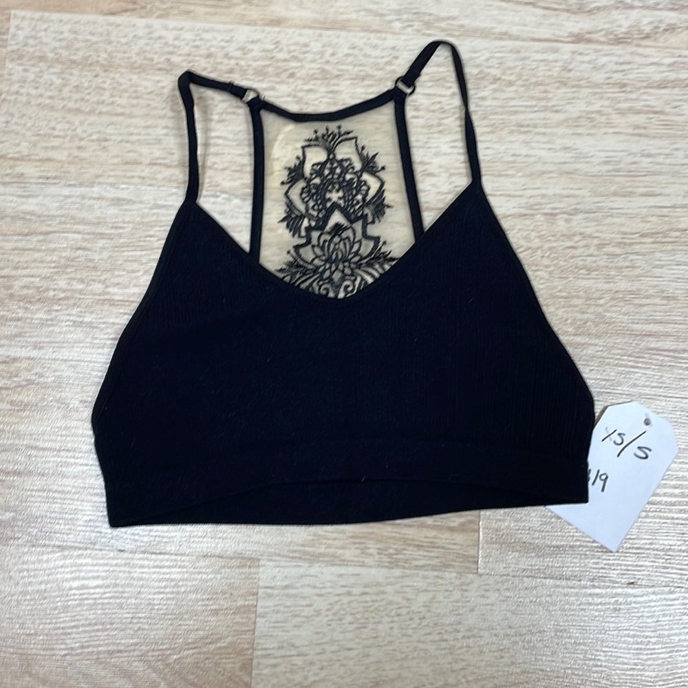 Black tattoo bralette